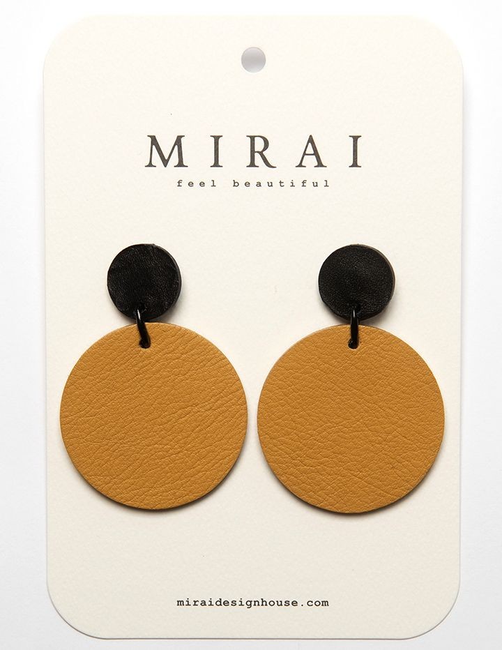 Kõrvarõngad NOLA tume kollane