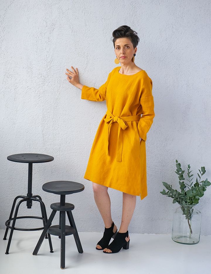 Kõrvarõngad NOLA tume kollane