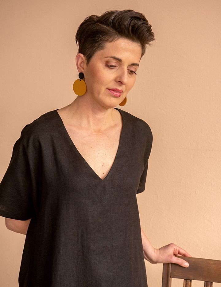 Kõrvarõngad NOLA tume kollane