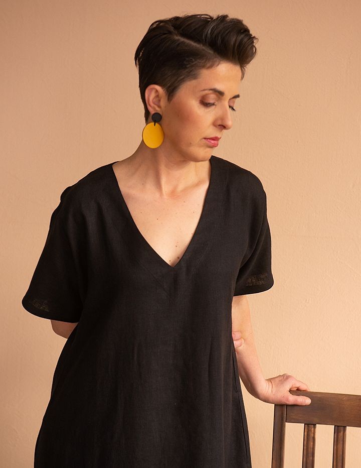 Kõrvarõngad NOLA tume kollane