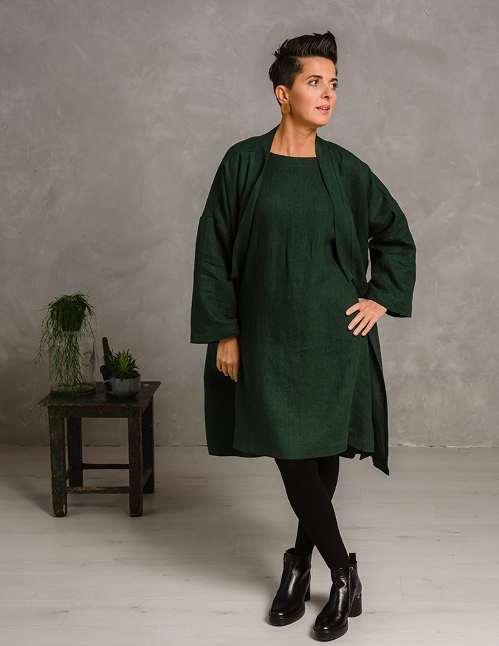green clothing GREENCLOTHING×DEELUXE 美品 Buy Lime Green V-Neck Textured Maxi Summer Jersey Dress from