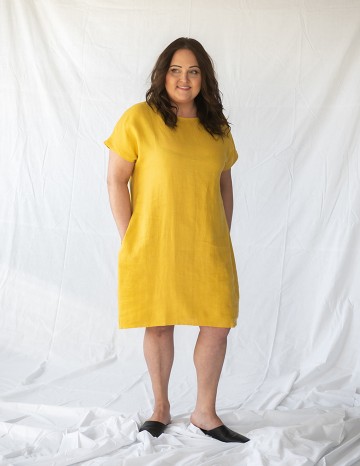 Dress MONA yellow