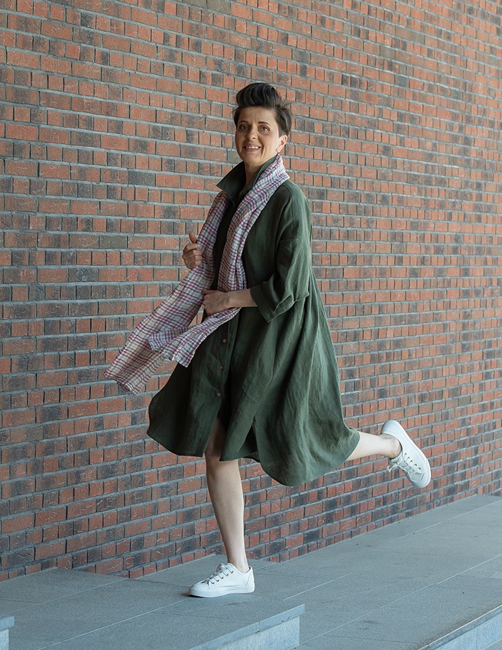 Särk-kleit IRIS tume oliiv