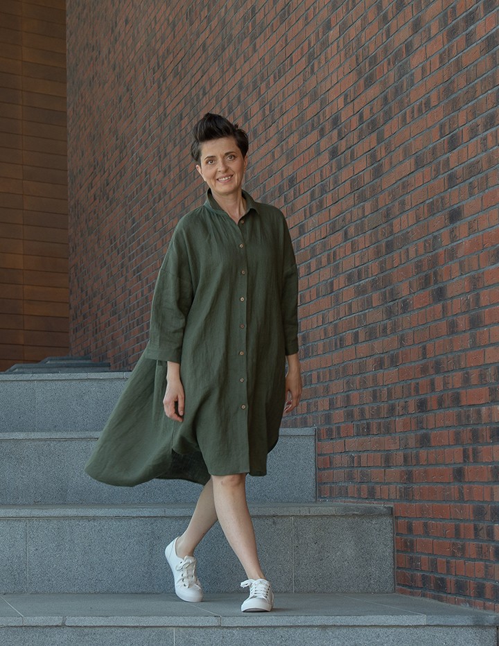 Särk-kleit IRIS tume oliiv