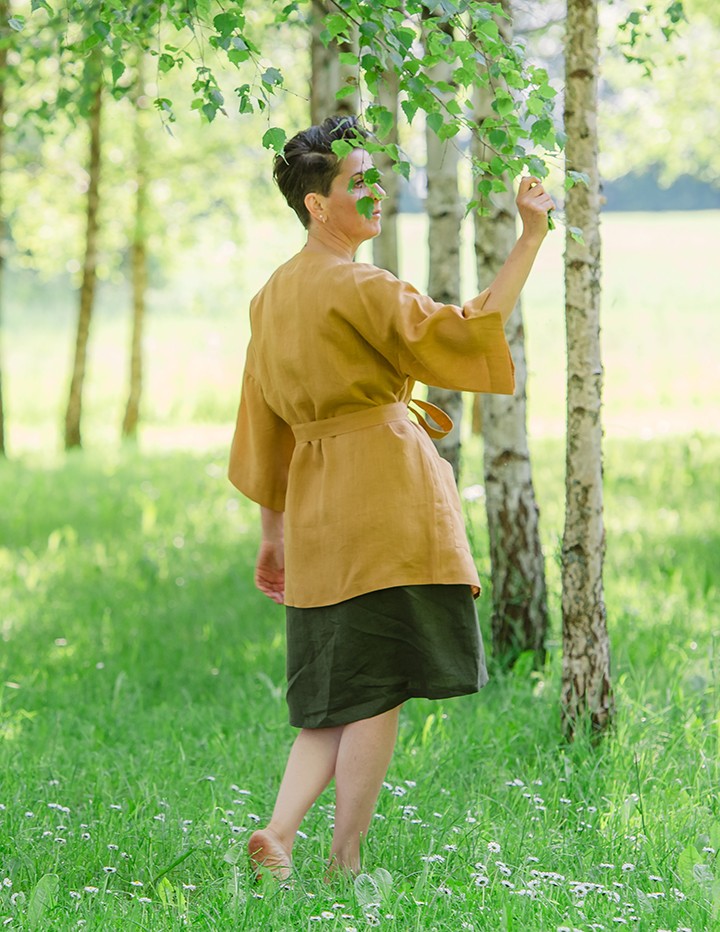 Kimono/jakk YOKO õhuke camel