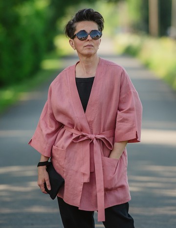 Kimono/jakk YOKO õhuke roosa