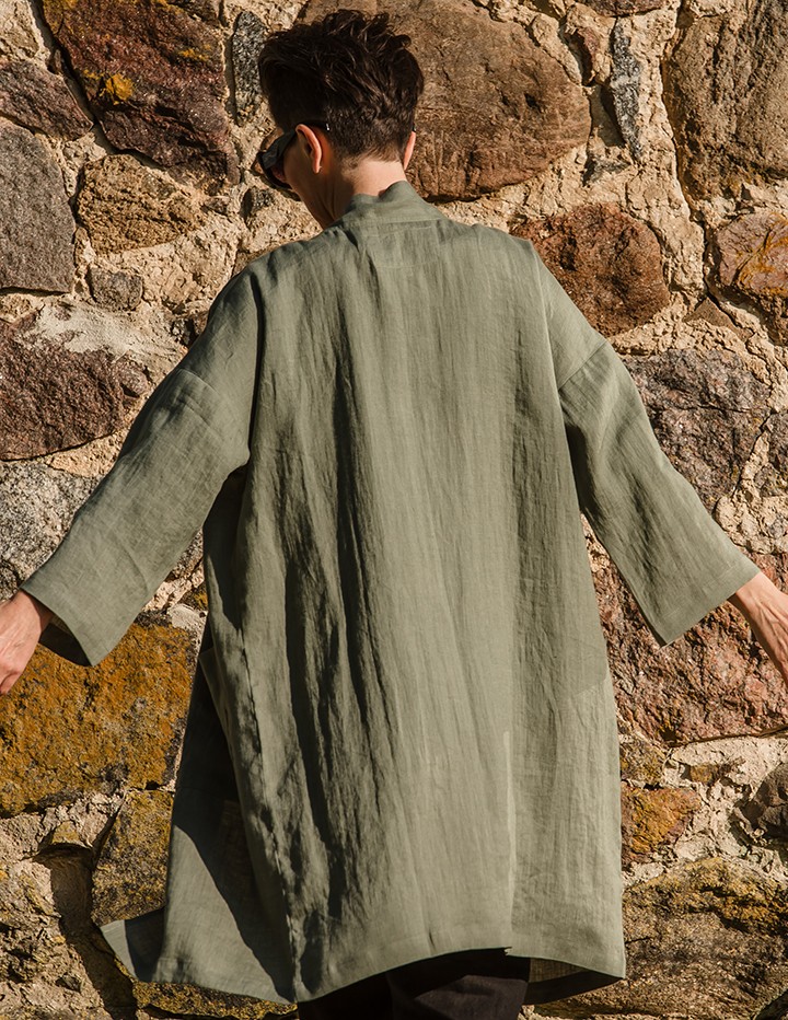 Mantel ADELE õhuke roheline