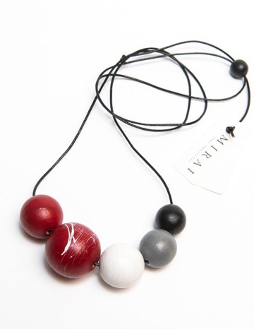 Necklace TREND double red