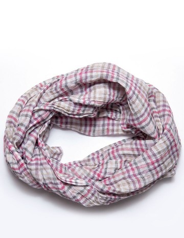 Scarf purple/pink/white