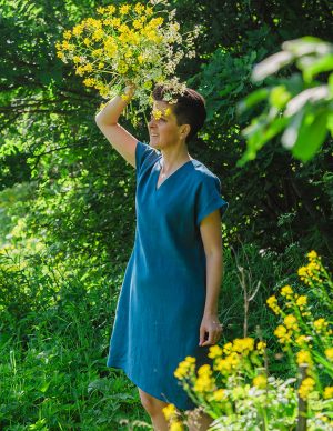 Kleit ELLA indigo-sinine