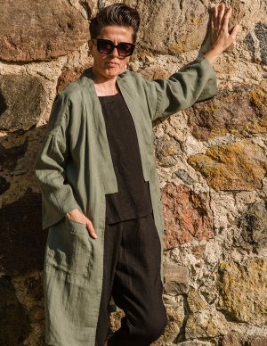 Mantel ADELE õhuke roheline