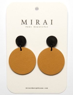 Kõrvarõngad NOLA tume kollane