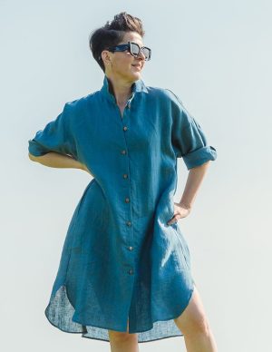 IRIS shirt dress fuchsia (kopeeri) (kopeeri)